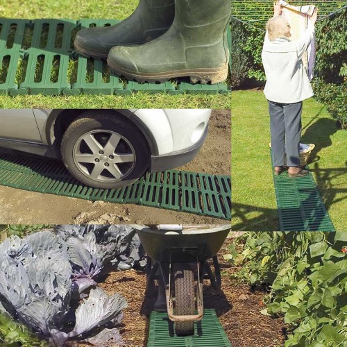 Chemin potager en plastique recyclé 3m