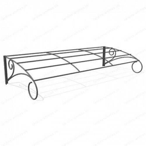 Marquise avant en fer 150 cm