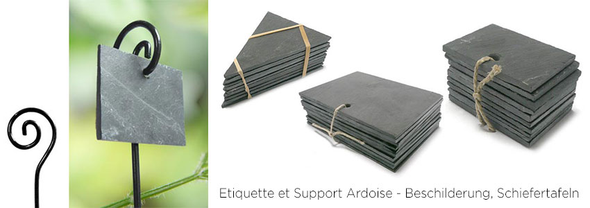 Etiquette et Support Ardoise