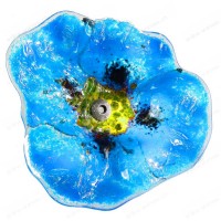 Fleur coquelicot BLEU CIEL